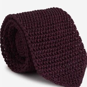 Tom Ford Dark Burgundy Knit Tie